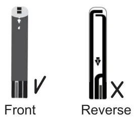 bioland G-425-3 Blood Glucose Meter - strip should