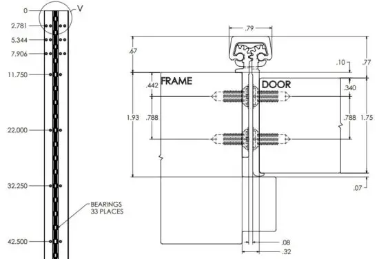 FIG 7 TEMPLATE FOR FULL MORTISE CONTINUOUS GEARED ALUMINUM HINGE.JPG