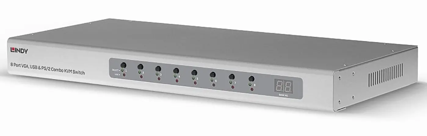 Lindy 39526 V2 8-16 Port Vga Usb And Ps-2 Combo Kvm Switch User Manual