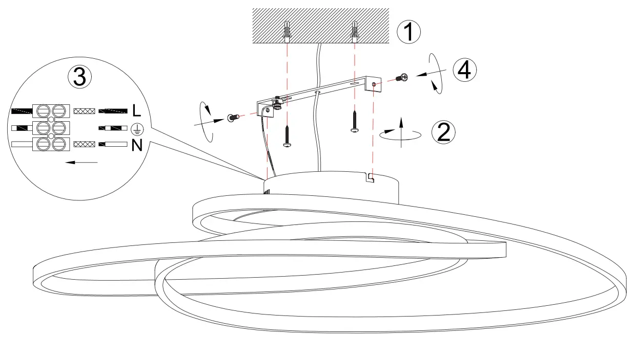 TRIO 6739180 Ceiling Lamp
