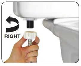 Fluidmaster 400H-002 Performax Universal Toilet Fill Valve - A ATTACH WATER SUPPLY