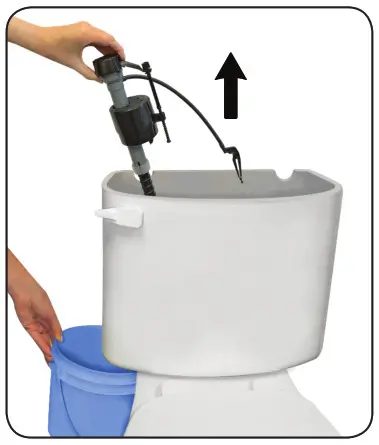 Fluidmaster 400H-002 Performax Universal Toilet Fill Valve - REMOVE OLD FILL VALVE