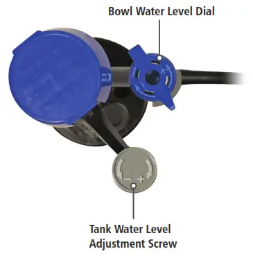 Fluidmaster 400H-002 Performax Universal Toilet Fill Valve - TOP DOWN VIEW