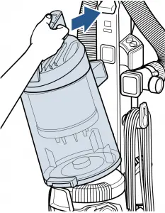 Bissell-2087-Remove/Empty-Dirt-Container-illustration