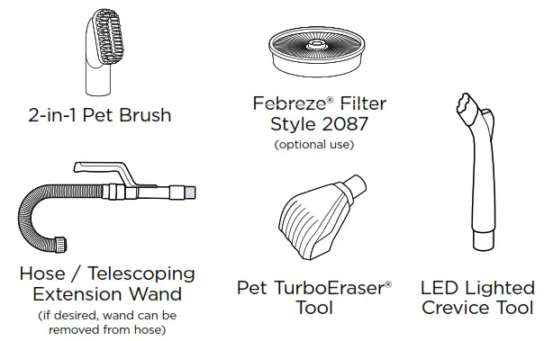 Bissell 2087 Series PET Hair Eraser Lift-Off Quick - Box