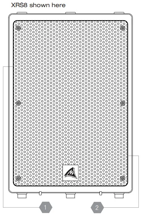 AUSTRALIAN MONITOR XRS8P Passive Powered and Outdoor Loudspeaker -