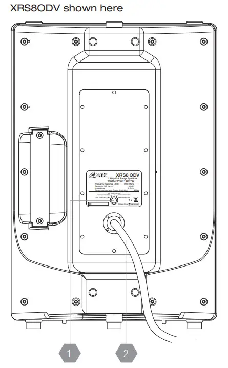 AUSTRALIAN MONITOR XRS8P Passive Powered and Outdoor Loudspeaker -XRS8ODV shown here