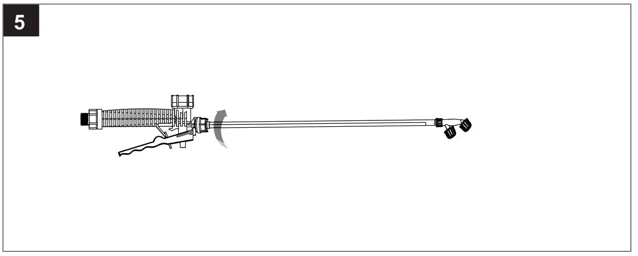 KOBALT KSP 440-06 40V Chemical Backpack Sprayer - After changing the spray tip, if the angle of the spray tip is not appropriate