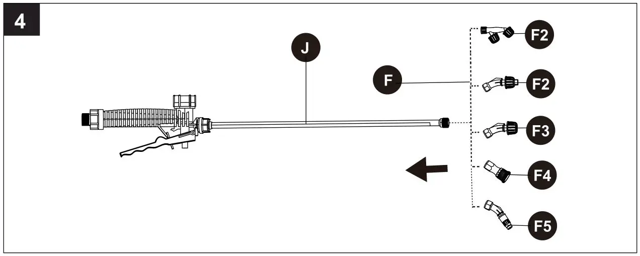 KOBALT KSP 440-06 40V Chemical Backpack Sprayer - CHANGING THE SPRAY TIP