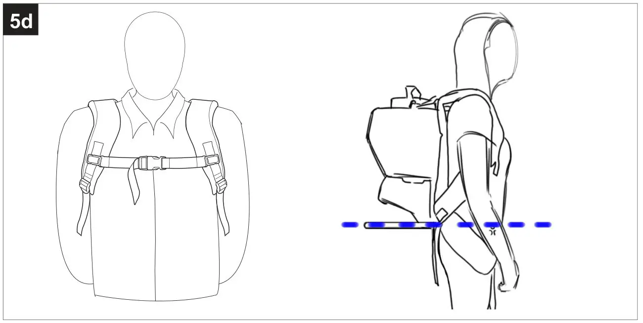 KOBALT KSP 440-06 40V Chemical Backpack Sprayer - The sprayer should sit above your waist and the tank should be close to the user’s back.