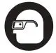 Safety glasses icon
