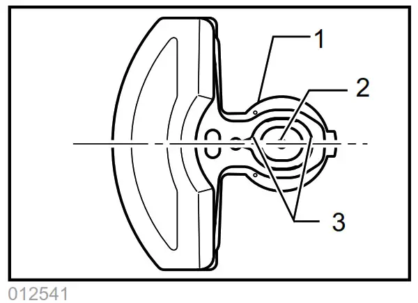 makita DUM166 160mm Cordless Grass Shear - Adjusting the shearing height 13