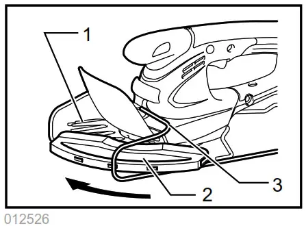 makita DUM166 160mm Cordless Grass Shear - Adjusting the shearing height 2