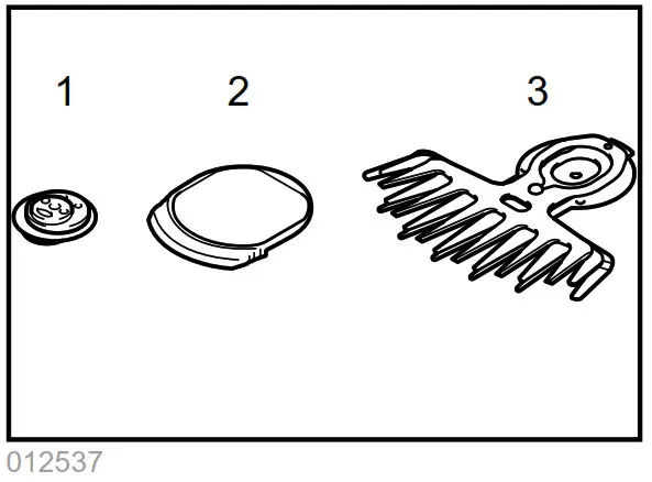 makita DUM166 160mm Cordless Grass Shear - Adjusting the shearing height 8