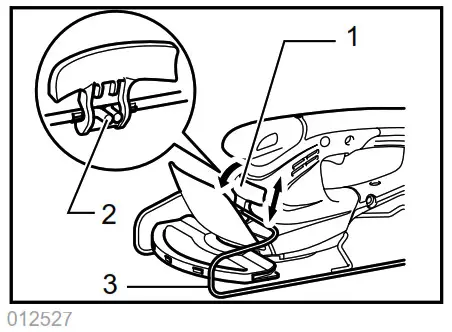 makita DUM166 160mm Cordless Grass Shear - Adjusting the shearing height