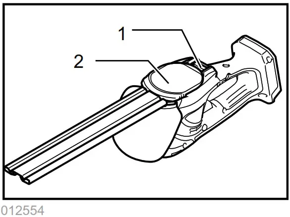 makita DUM166 160mm Cordless Grass Shear - Shear blade maintenance 10