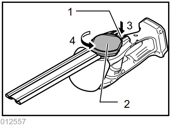 makita DUM166 160mm Cordless Grass Shear - Shear blade maintenance 14