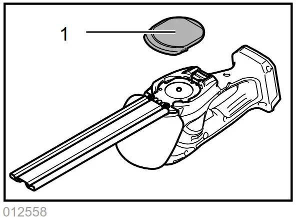 makita DUM166 160mm Cordless Grass Shear - Shear blade maintenance 15