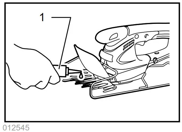 makita DUM166 160mm Cordless Grass Shear - Shear blade maintenance 2
