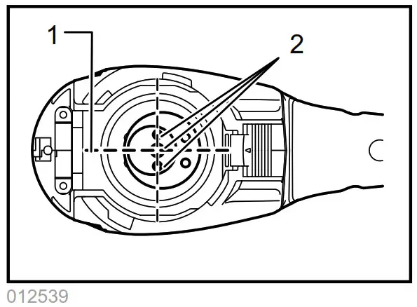 makita DUM166 160mm Cordless Grass Shear - Shear blade maintenance 4