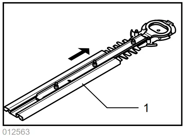 makita DUM166 160mm Cordless Grass Shear - Shear blade maintenance 7