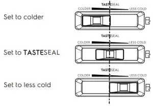 Electrolux Refrigeration -Refrigerator temperature adjustment