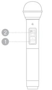 DONNER DWMU 4 UHF Wireless Microphone System - FIG 2