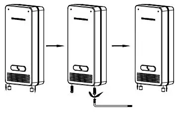 GRANDSTREAM GDS3702 Intercom Access System Installation Guide - Install the two anit tamper screws back using the hex key