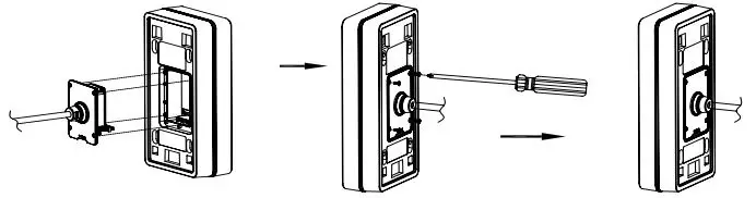 GRANDSTREAM GDS3702 Intercom Access System Installation Guide - Make sure the back cover frame is in place