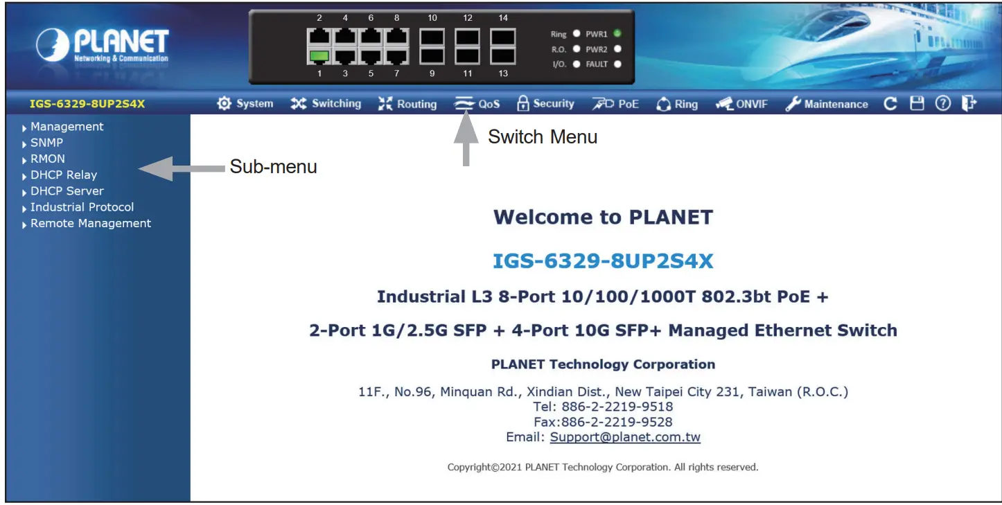 PLANET IGS 6329 Industrial L3 Multi Port Gigabit Managed Switch - fig 6