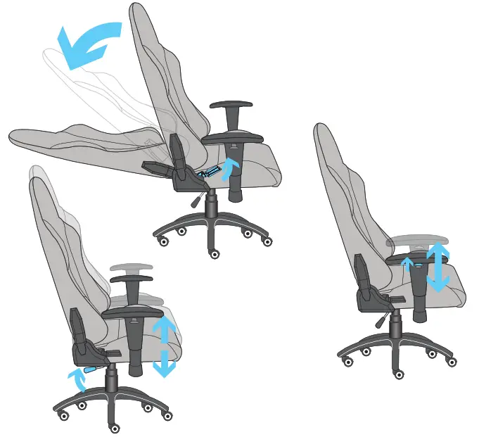 Trust Resto Gaming Chair - Adjust position 1