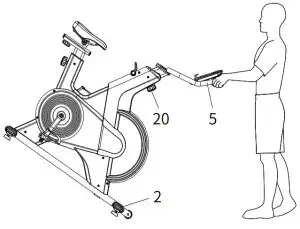 BanCon BC-B399 Magnetic Belt Drive Indoor Cycling Bike - ADJUSTMENTS 6