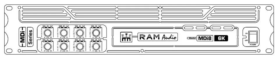 RAM Audio MDi Series Professional Power Amplifiers