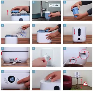 BONECO U250 Humidifier Ultrasonic - FIRST USE