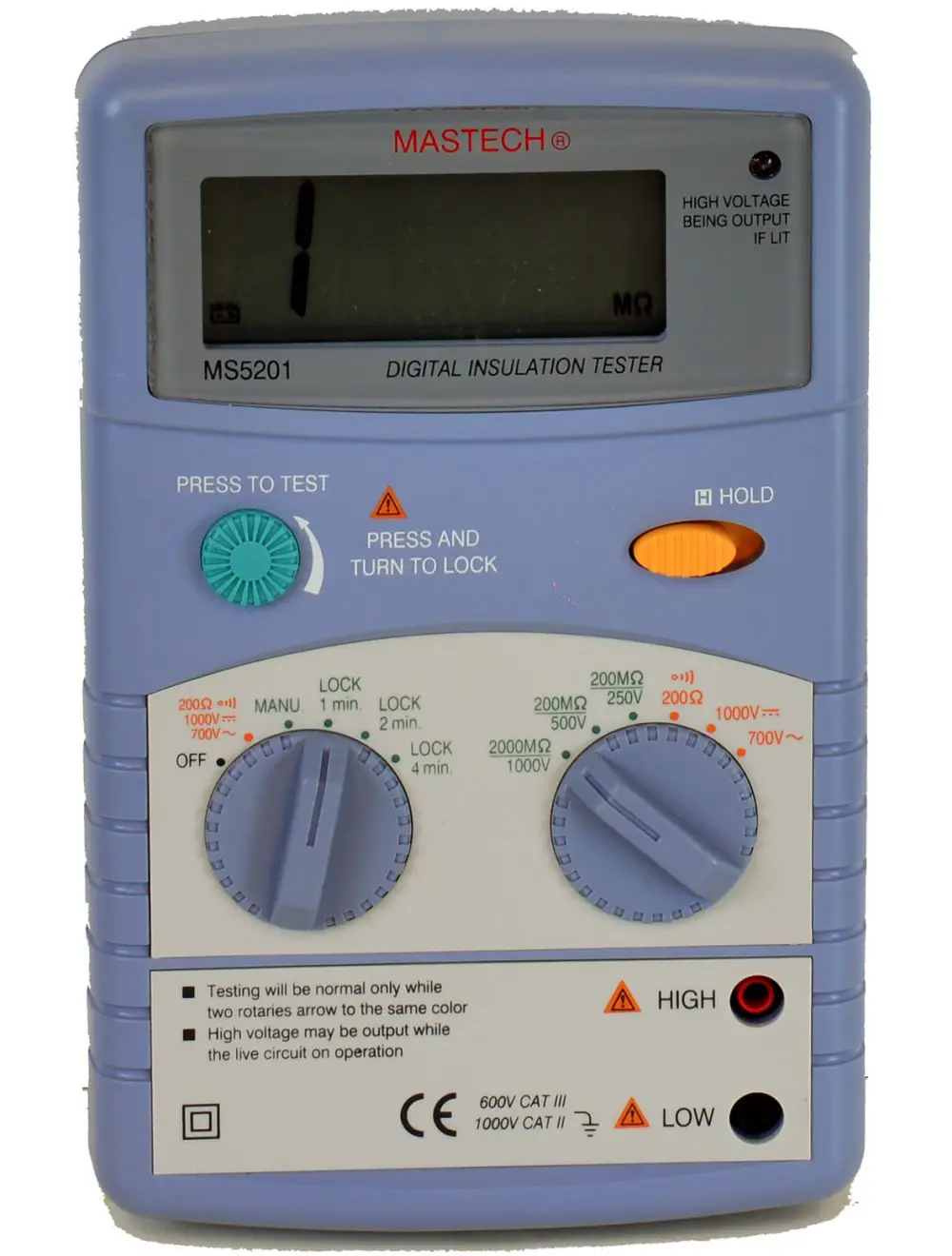 MASTECH MS5201 Digital Insulation Tester