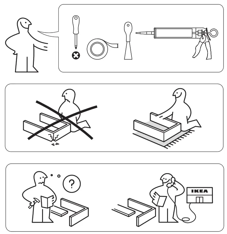 IKEA BREDSJON Sink Bowl with Visible Front Stainless Steel - fig