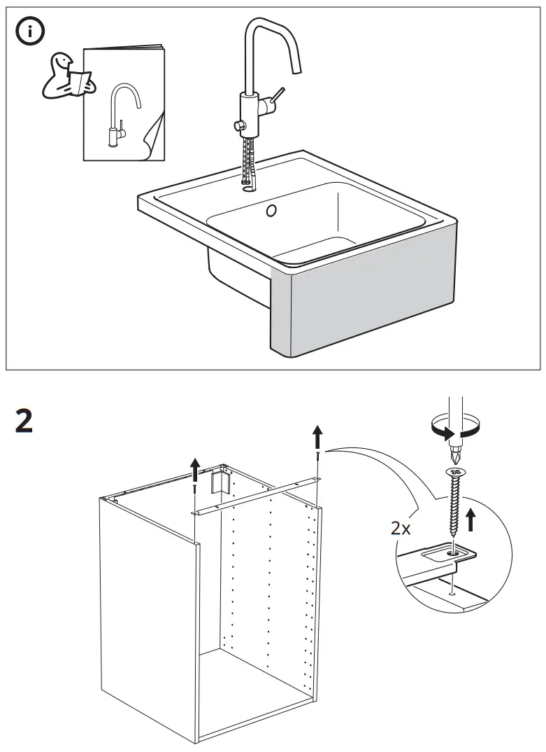 IKEA BREDSJON Sink Bowl with Visible Front Stainless Steel - fig4