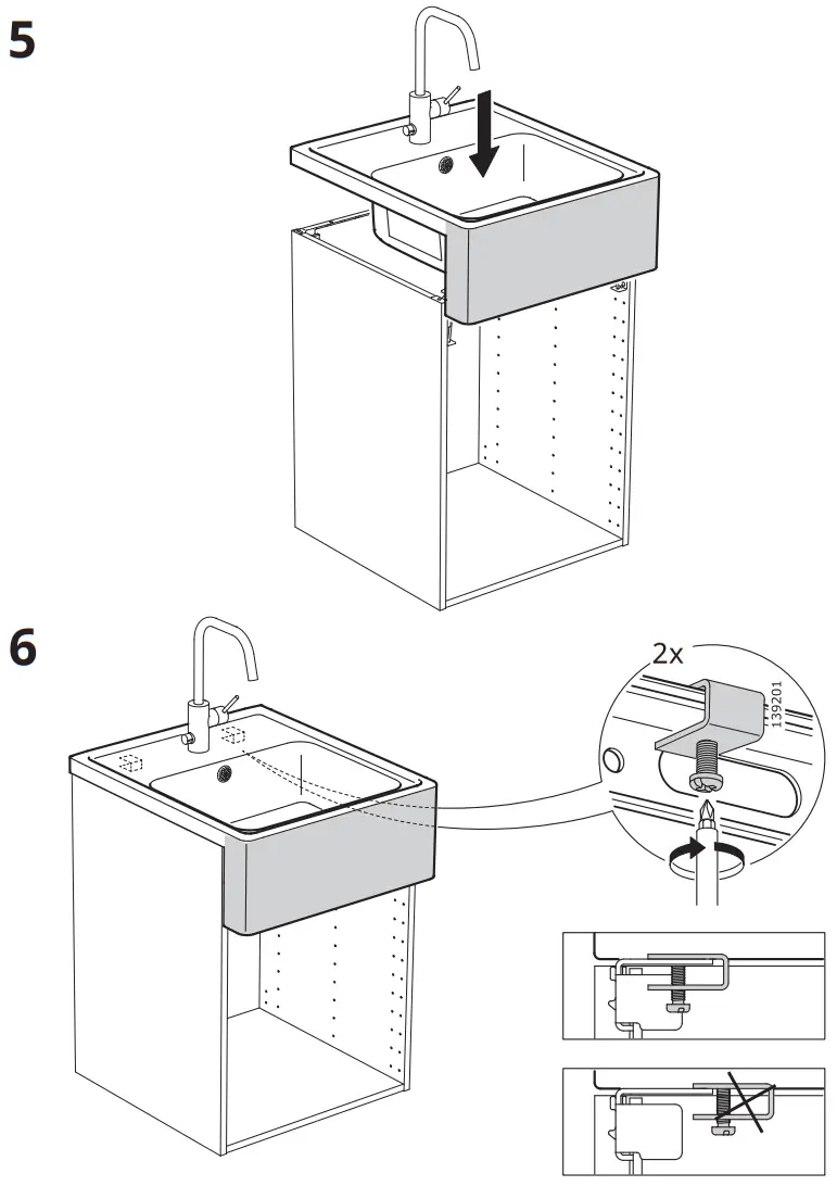 IKEA BREDSJON Sink Bowl with Visible Front Stainless Steel - fig6