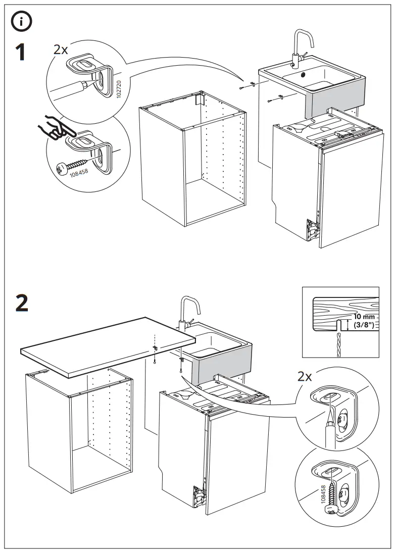 IKEA BREDSJON Sink Bowl with Visible Front Stainless Steel - fig8