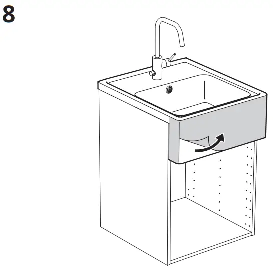 IKEA BREDSJON Sink Bowl with Visible Front Stainless Steel - fig9