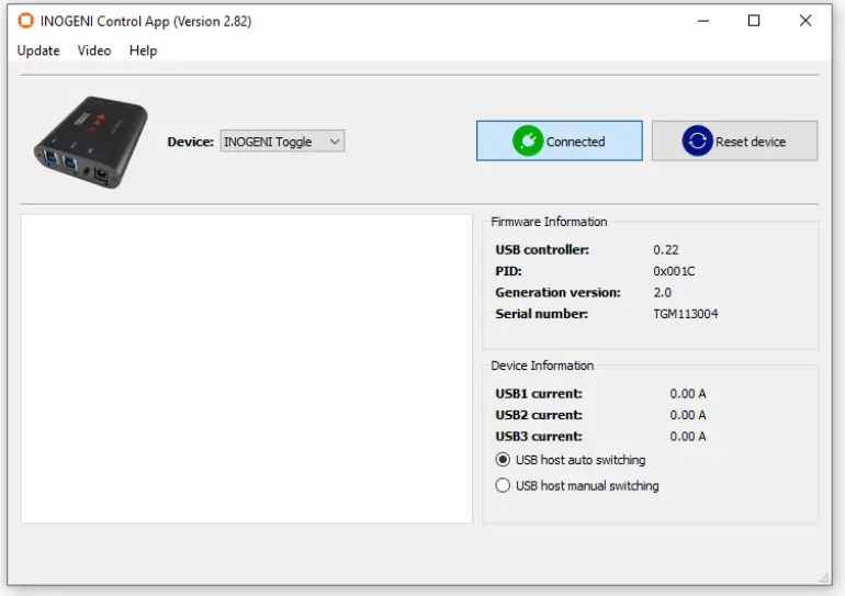 INOGENI Toggle USB 30 Switcher - app