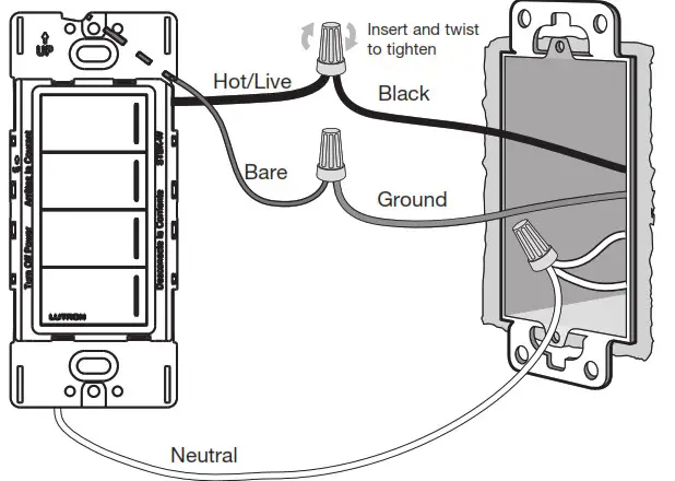 HOMEWORKS SUNNATA HRST-W Keypad- Wire the control