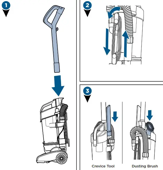 BISSELL 2112 Series Powerforce Compact Bagless Vacuum Cleaner - Assembly