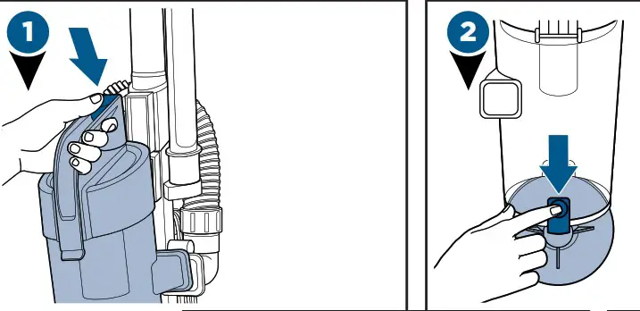 BISSELL 2112 Series Powerforce Compact Bagless Vacuum Cleaner - Emptying the Dirt Container