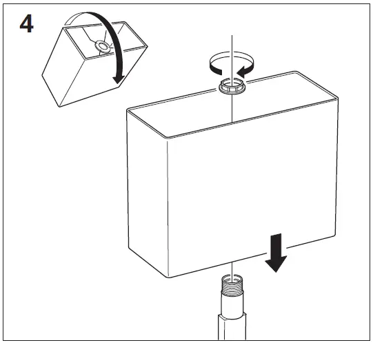 IKEA TOMELILLA Floor Lamp with LED Bulb Nickel Plated fig7