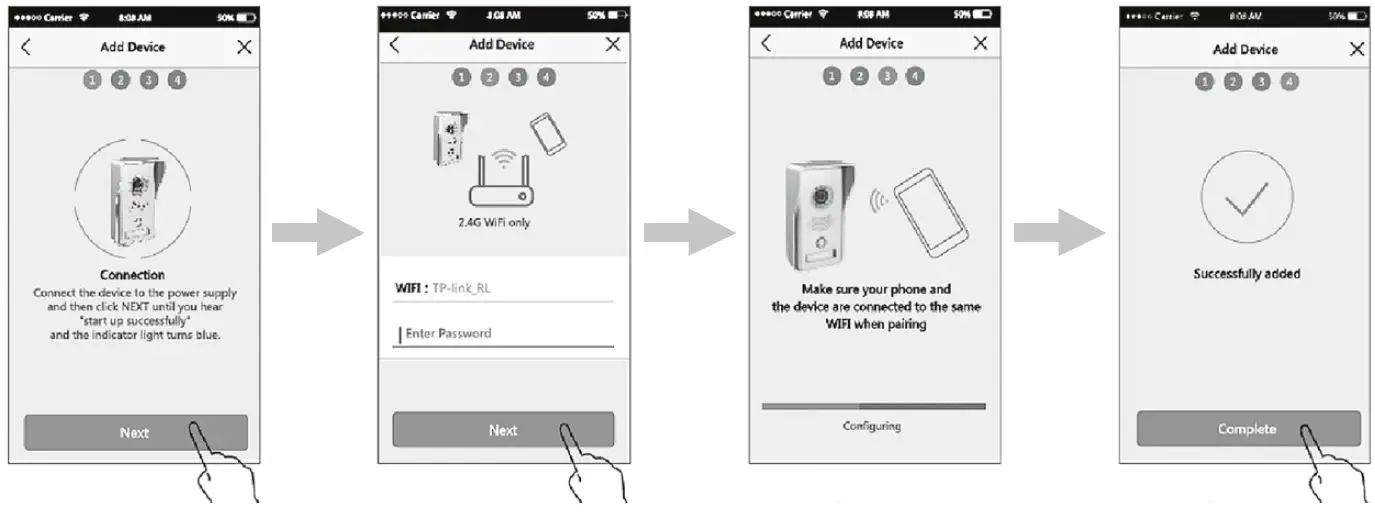 SOMOGYI DPV WIFI Smart Video Doorphone Set with 7-Inch LCD Monitor 6