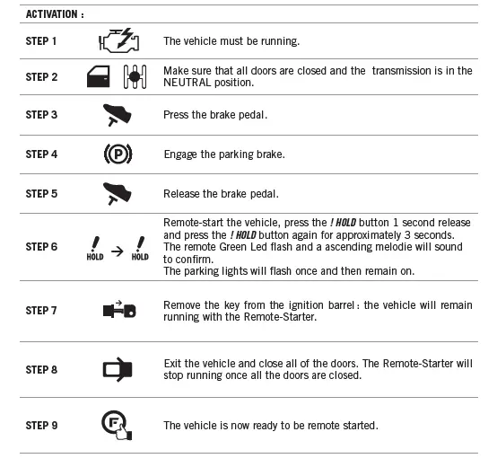 FORTIN RF9MA Security System Remote Car Starter 4