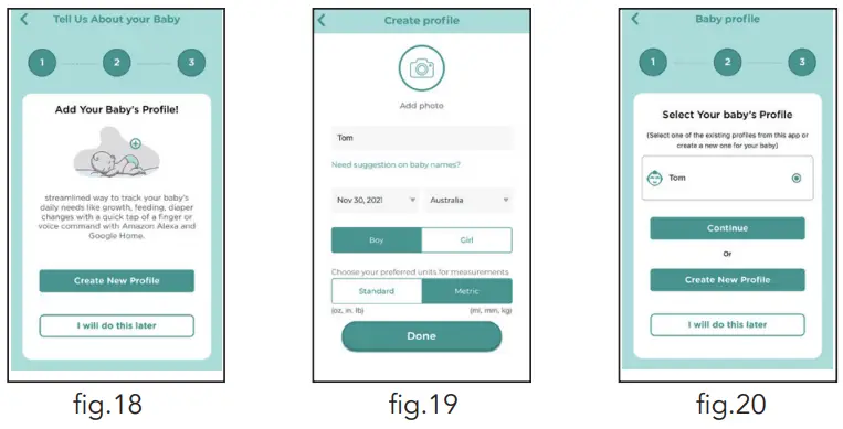 oricom OBHFCU HD Smart Camera with Remote Access User Guide - Fig. 18,19,20