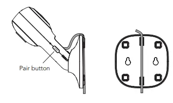 oricom OBHFCU HD Smart Camera with Remote Access User Guide - Fixing magnetic mount on the wall