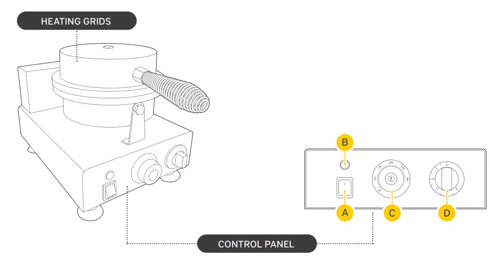 maxima 09374210 Electric Waffle Maker - fig